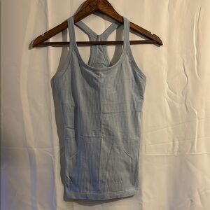 Lululemon - Ebb to Street | Fitted Blue Sports Top